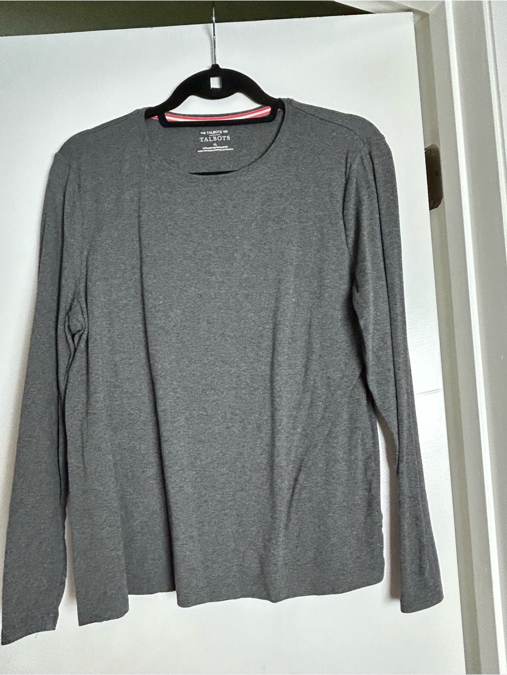 Talbots Heather Charcoal Crewneck Tee - XL